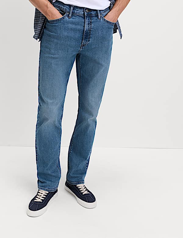 Straight Fit Stretch Jeans