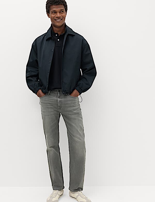 Straight Fit Stretch Jeans