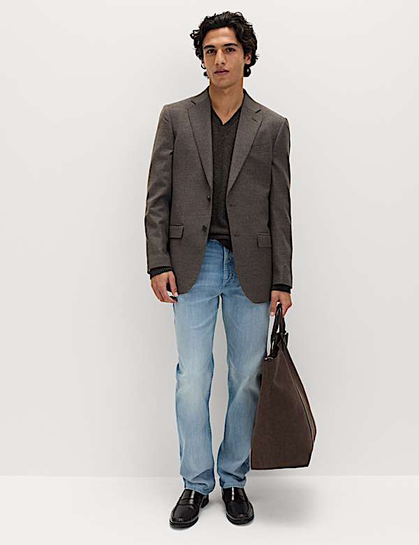 Straight Fit Stretch Jeans - US