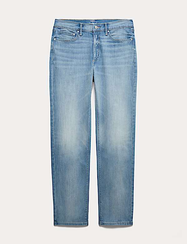 Straight Fit Stretch Jeans - US