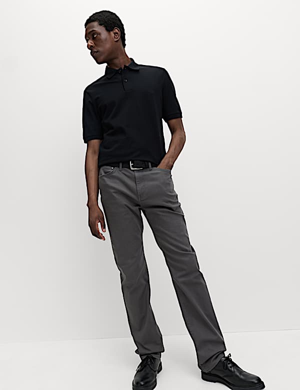 Straight Fit Stretch Jeans