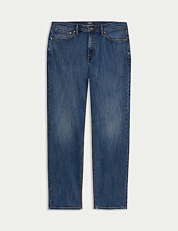 Straight Fit Stretch Jeans - US