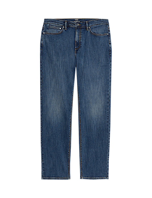 Straight Fit Stretch Jeans
