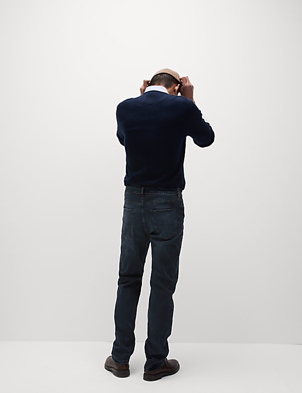 Stretch jeans met rechte pasvorm - NL