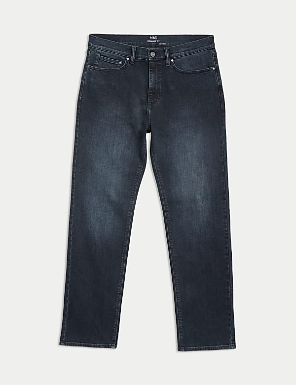 Stretch jeans met rechte pasvorm - NL