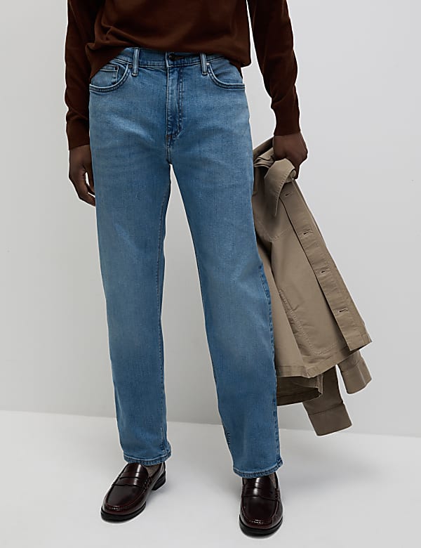 Straight Fit Stretch Jeans