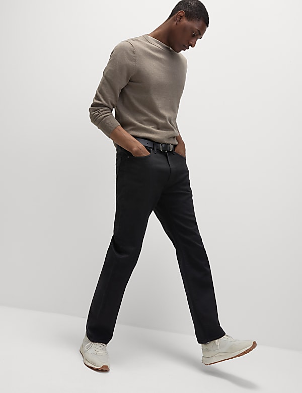 Straight Fit Stretch Jeans - AL