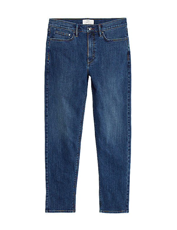 Tapered Fit Stretch Jeans