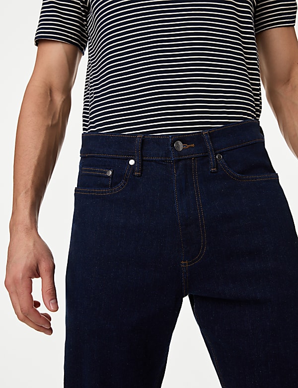 Tapered Fit Stretch Jeans