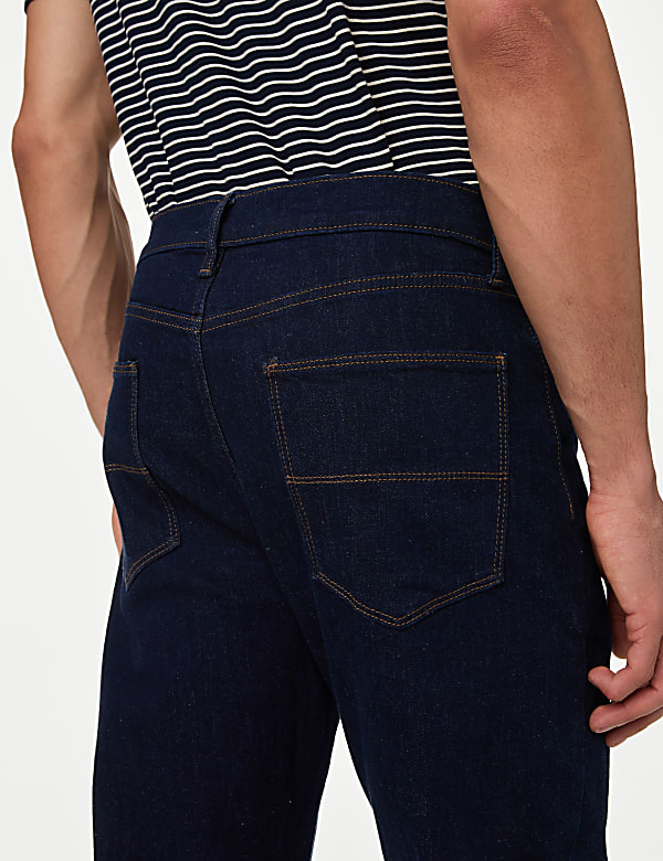 Tapered Fit Stretch Jeans