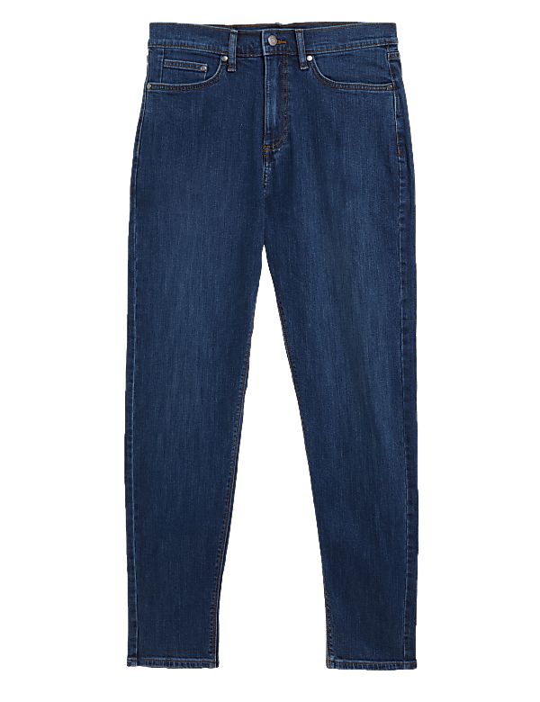 Tapered Fit Stretch Jeans