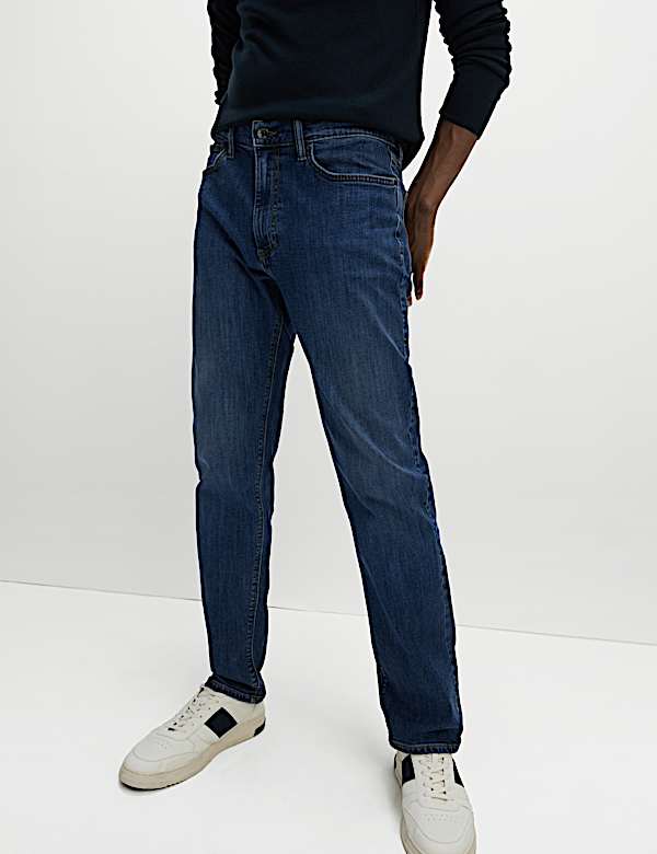 2er-Pack gerade geschnittene Stretch-Jeans - DE