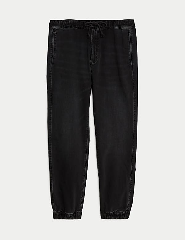 Regular Fit Jersey Cuffed Jogger Jeans