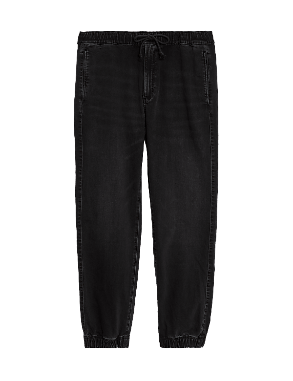 Regular Fit Jersey Cuffed Jogger Jeans