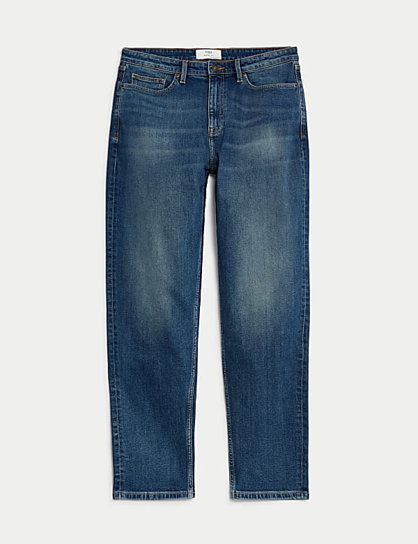Marks and spencer tapered jeans clearance