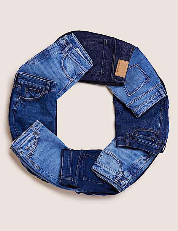Recycled Cotton Tapered Fit Jeans