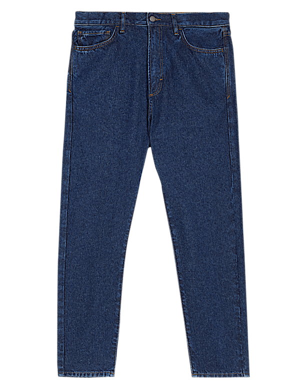 Recycled Cotton Tapered Fit Jeans