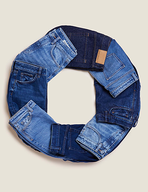 Recycled Cotton Tapered Fit Jeans