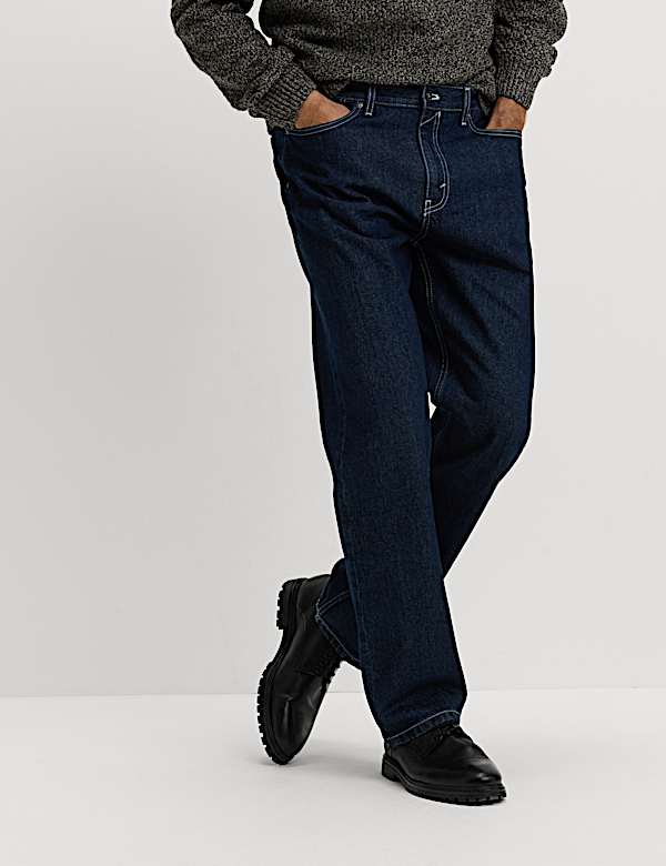 Authentic Relaxed Straight Fit Jeans