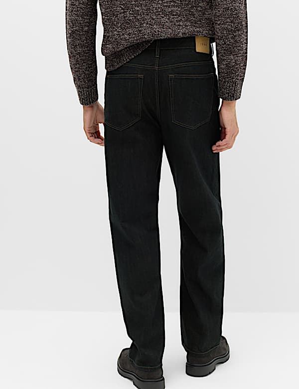 Authentic Loose Fit Rigid Denim Jeans - IS