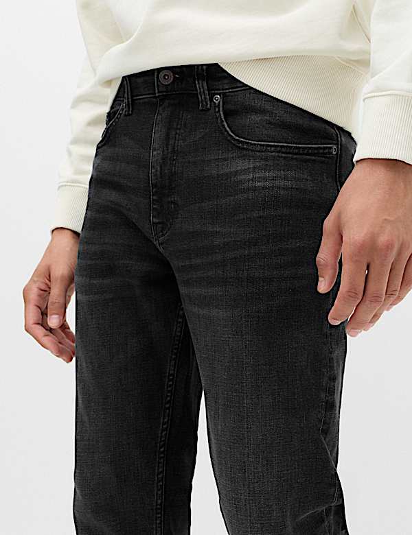 Straight Fit Authentic Stretch Jeans - KG