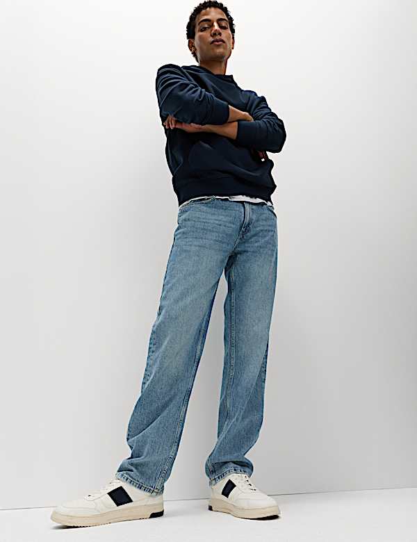 Straight Fit Stretch Jeans