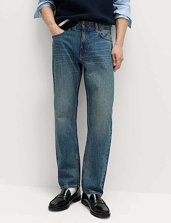 Straight Fit Stretch Jeans