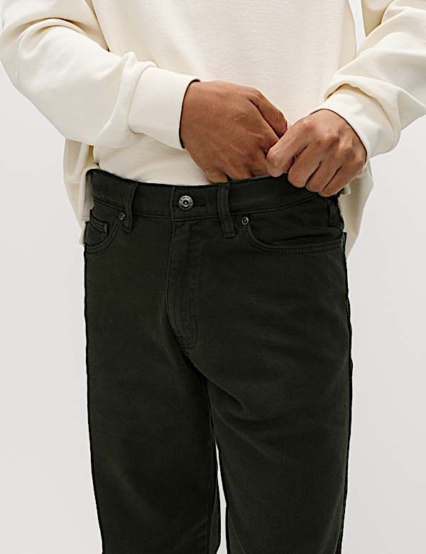 Straight Fit Stretch Jeans - HR