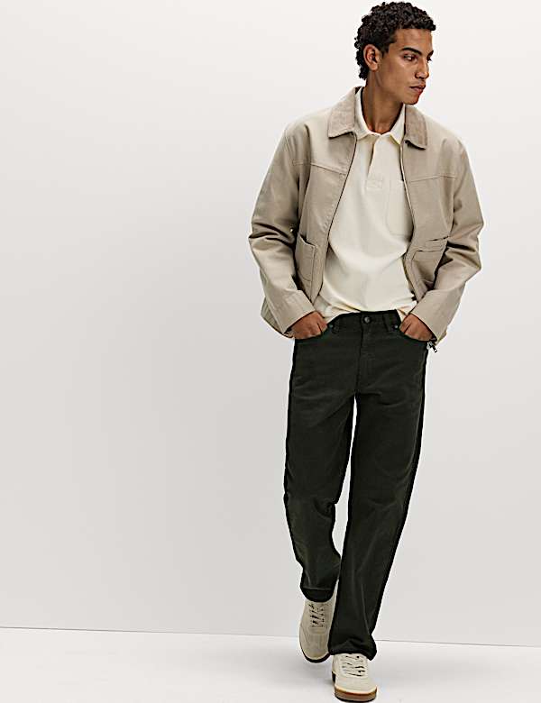 Straight Fit Stretch Jeans - HR