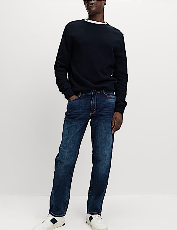 Strečové džíny rovného střihu - CZ