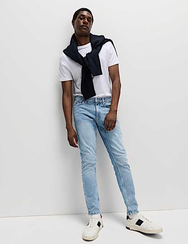 Slim Fit 5 Pocket Stretch Jeans