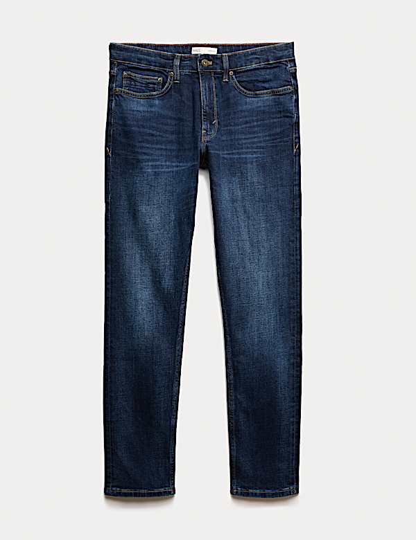 Slim Fit 5 Pocket Stretch Jeans - BE