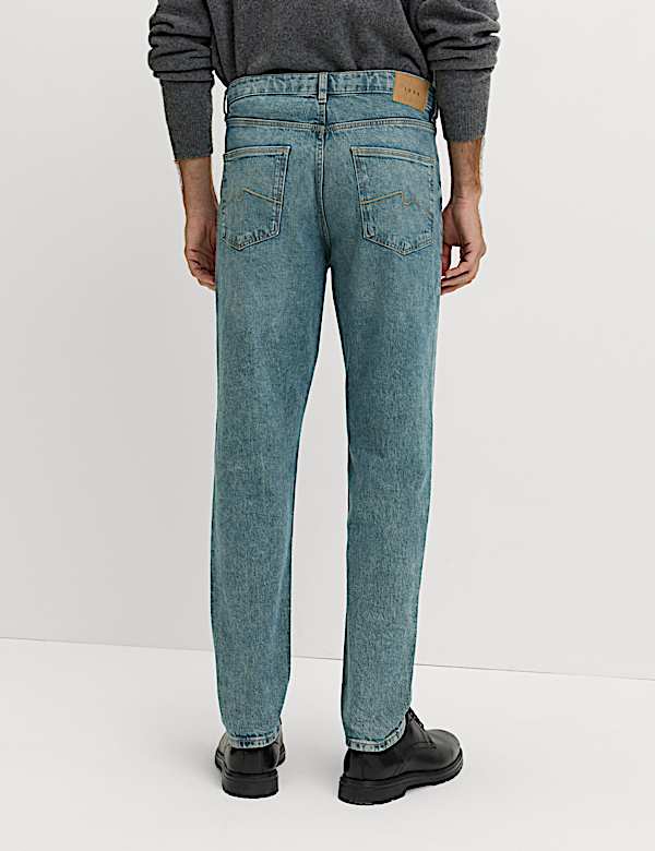 Authentic Tapered Fit Stretch Jeans