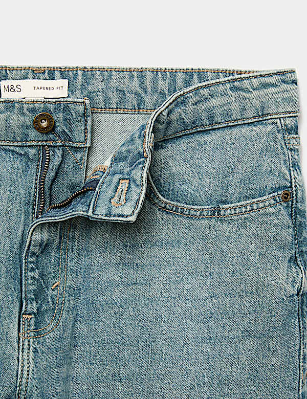 Authentic Tapered Fit Stretch Jeans