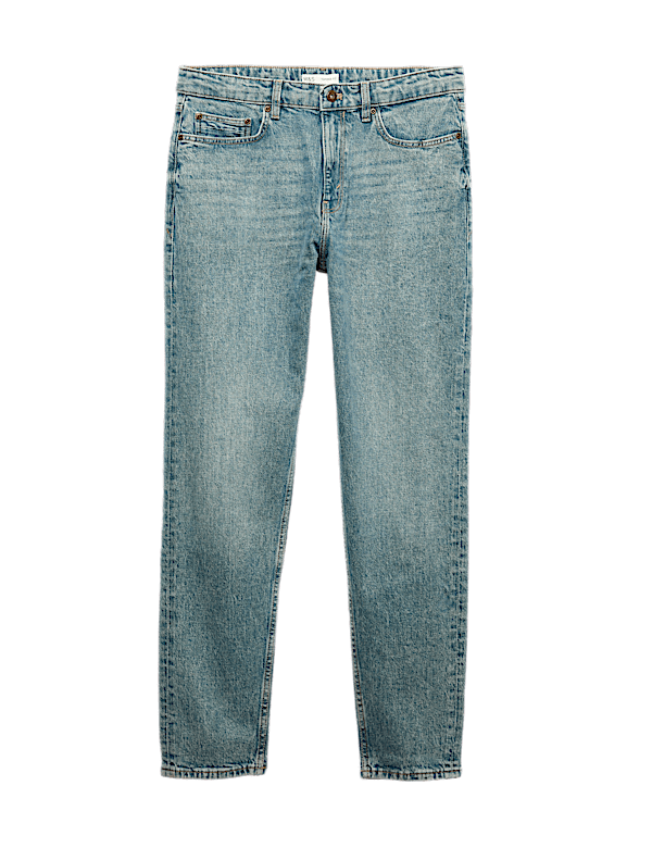 Authentic Tapered Fit Stretch Jeans