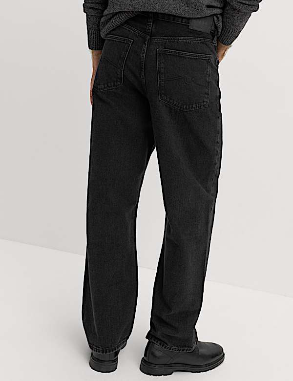 Loose Fit Rigid Denim Jeans - GR