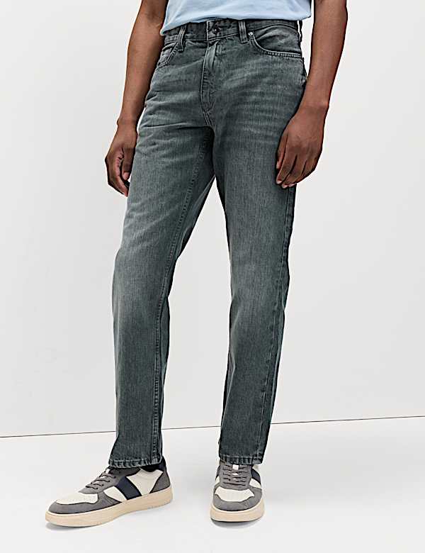 Jean rigide en denim coupe droite - CA