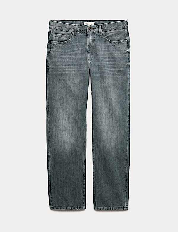 Straight Fit Rigid Denim Jeans - GR