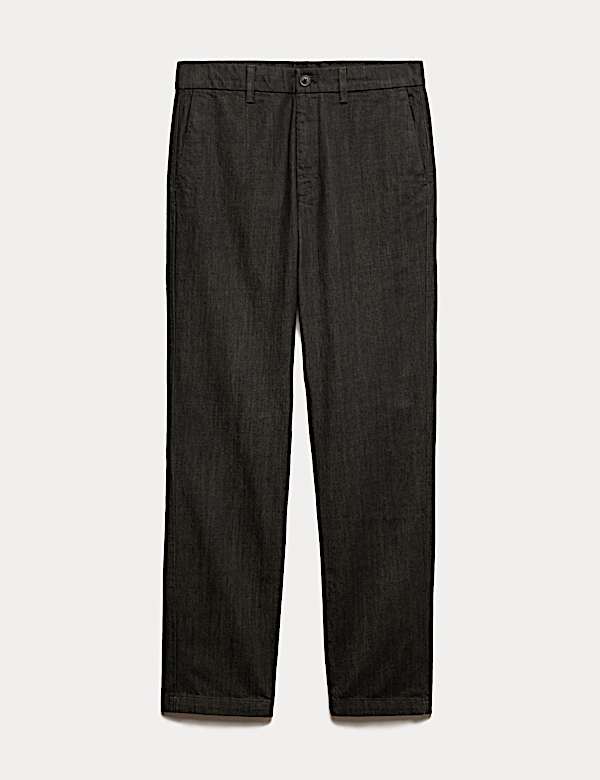 Straight Fit Denim Chinos - NZ
