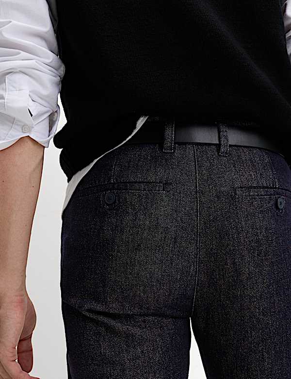 Slim Fit Denim Chinos - SE