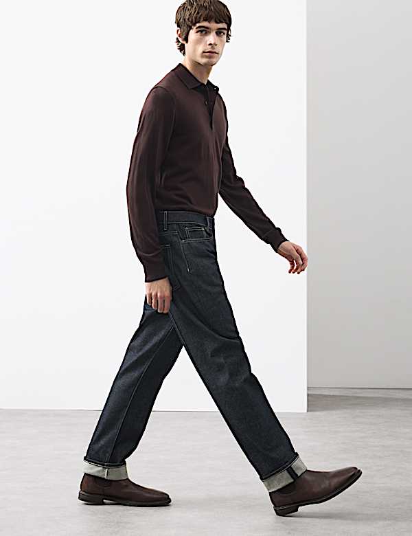 Straight Fit Stay Crease Jeans - MV