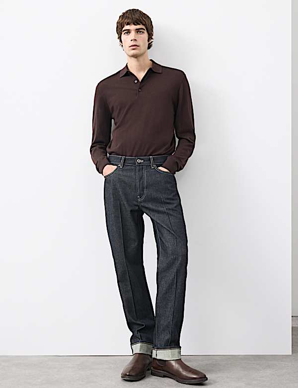 Straight Fit Stay Crease Jeans - MV