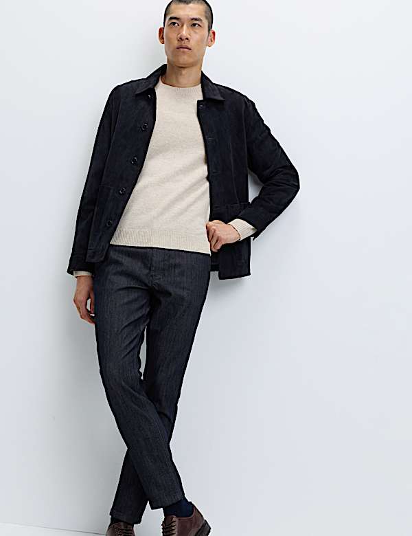 Slim Fit Denim Chinos - BE