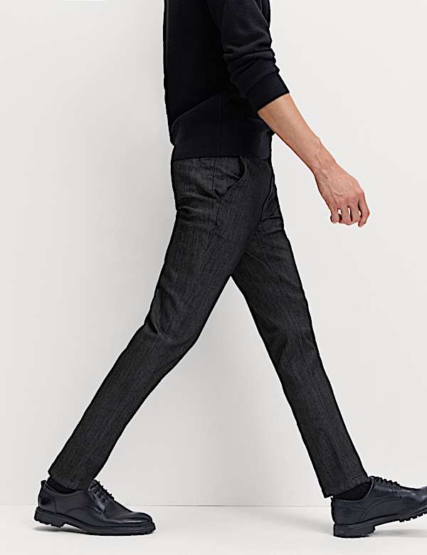 Slim Fit Denim Chinos - BG