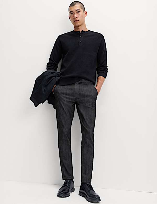 Slim Fit Denim Chinos - BG