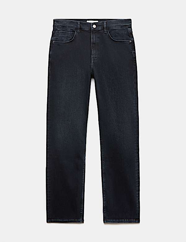 Jeans de corte recto el&aacute;sticos y c&oacute;modos - US