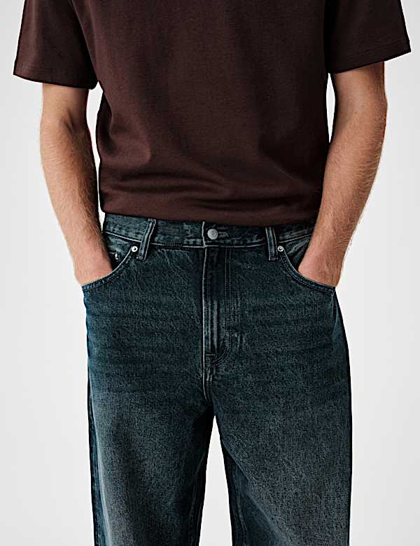 Barrel Fit 5 Pocket Stretch Jeans - IL