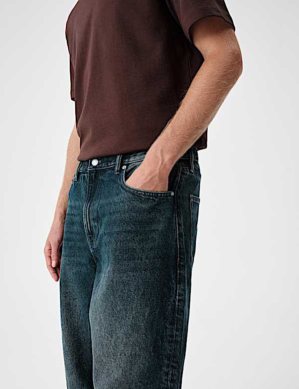 Barrel Fit 5 Pocket Stretch Jeans - IL