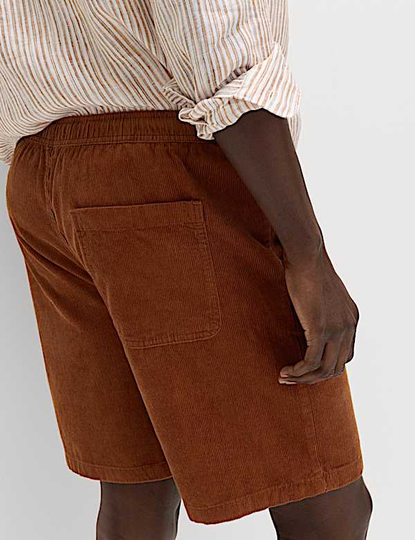 מכנסי קורדרוי קצרים מכותנה טהורה - IL