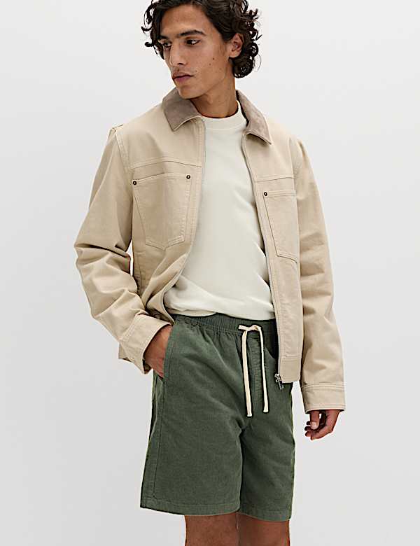 Pure Cotton Corduroy Shorts - SE
